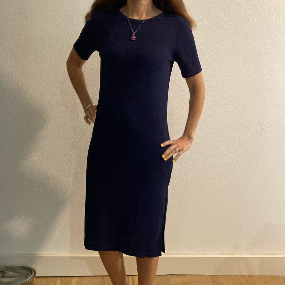 Navy blue basics dress XS